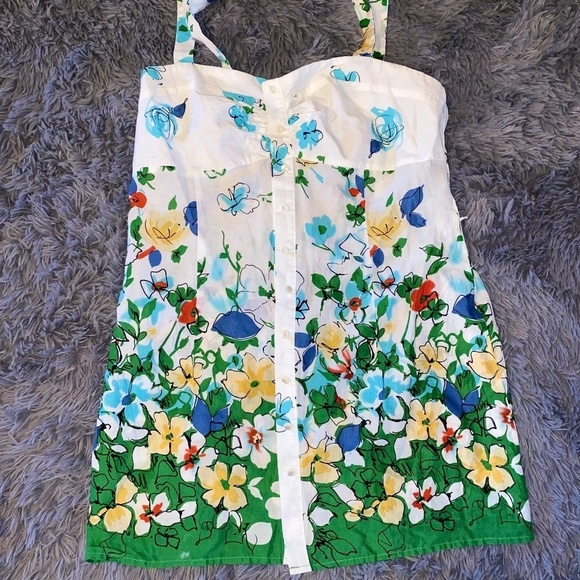 Charlotte Russe size medium colorful spring summer top - Picture 1 of 4
